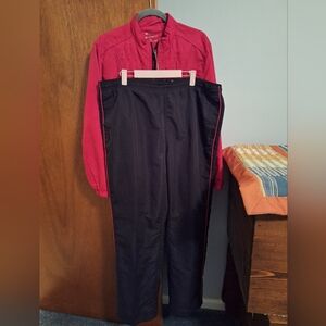 Three Hearts Women's Retro Red and Black Tracksuit Set Size XL